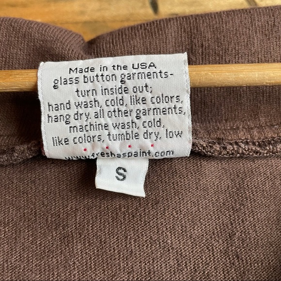 Lady Jane Brown Blouse or Light Jacket with Glass Buttons - Picture 6 of 14